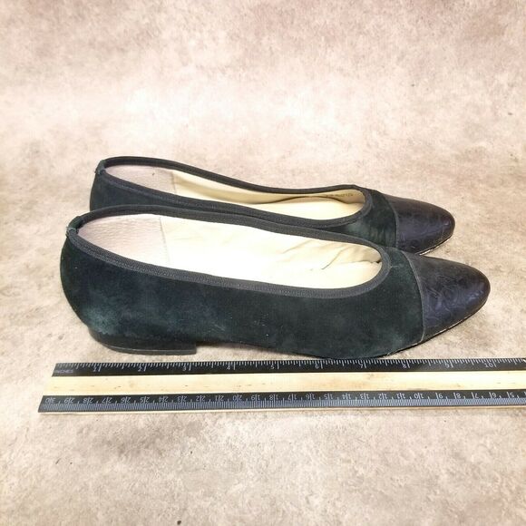 Naturalizer Womens  825N13 Size 8.5 Black  Slip On Cap Toe Flats - Picture 4 of 10